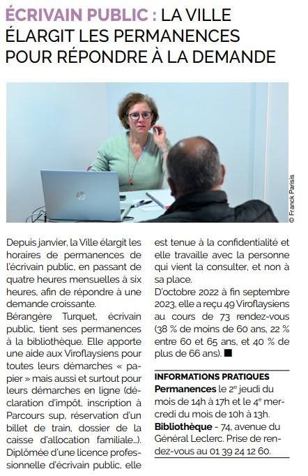 Article viroflay 0224